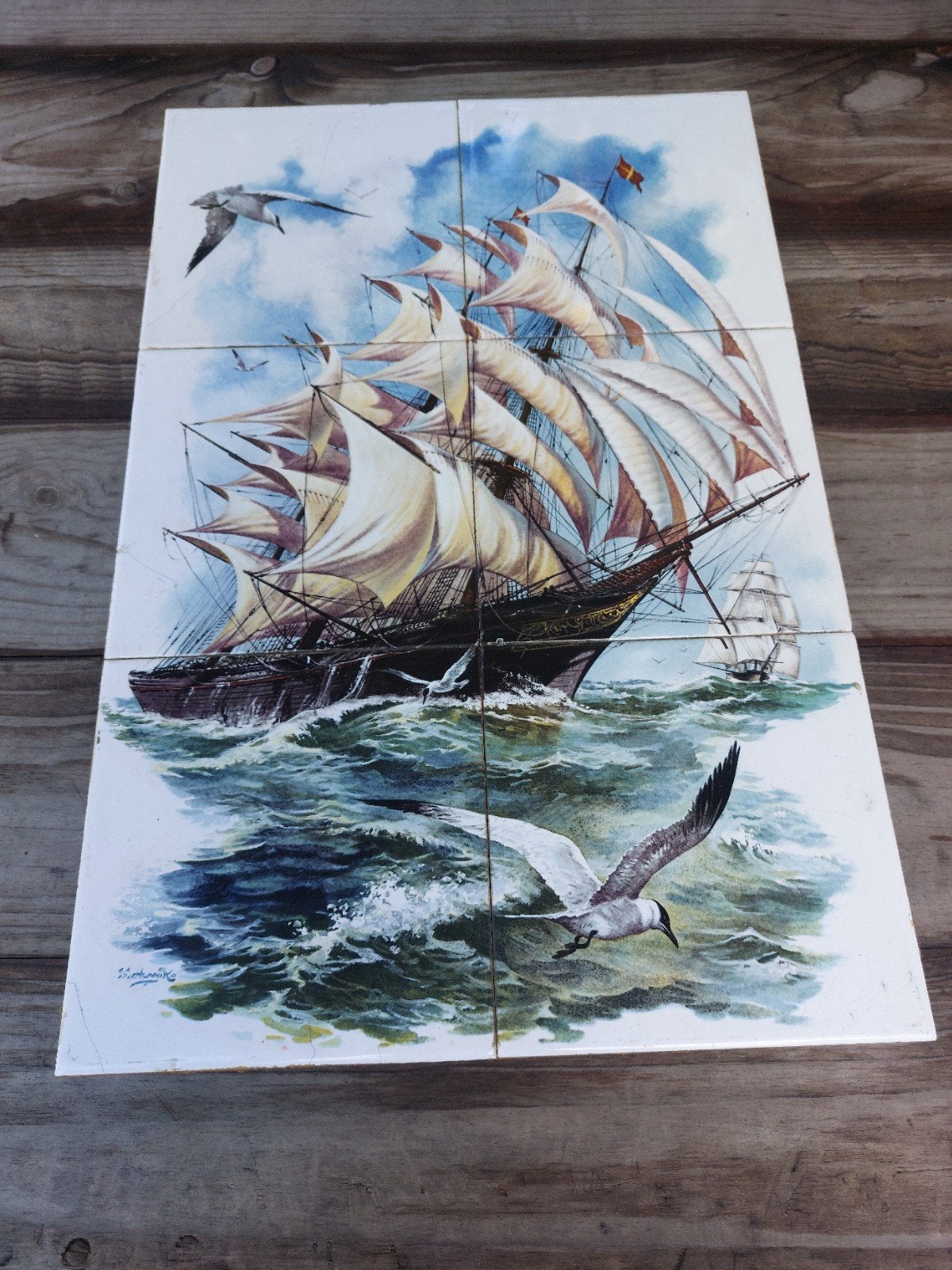 Vintage Wandlijst Pacific Monsoon J.C. van Hunnik, Ophalen of Verzenden