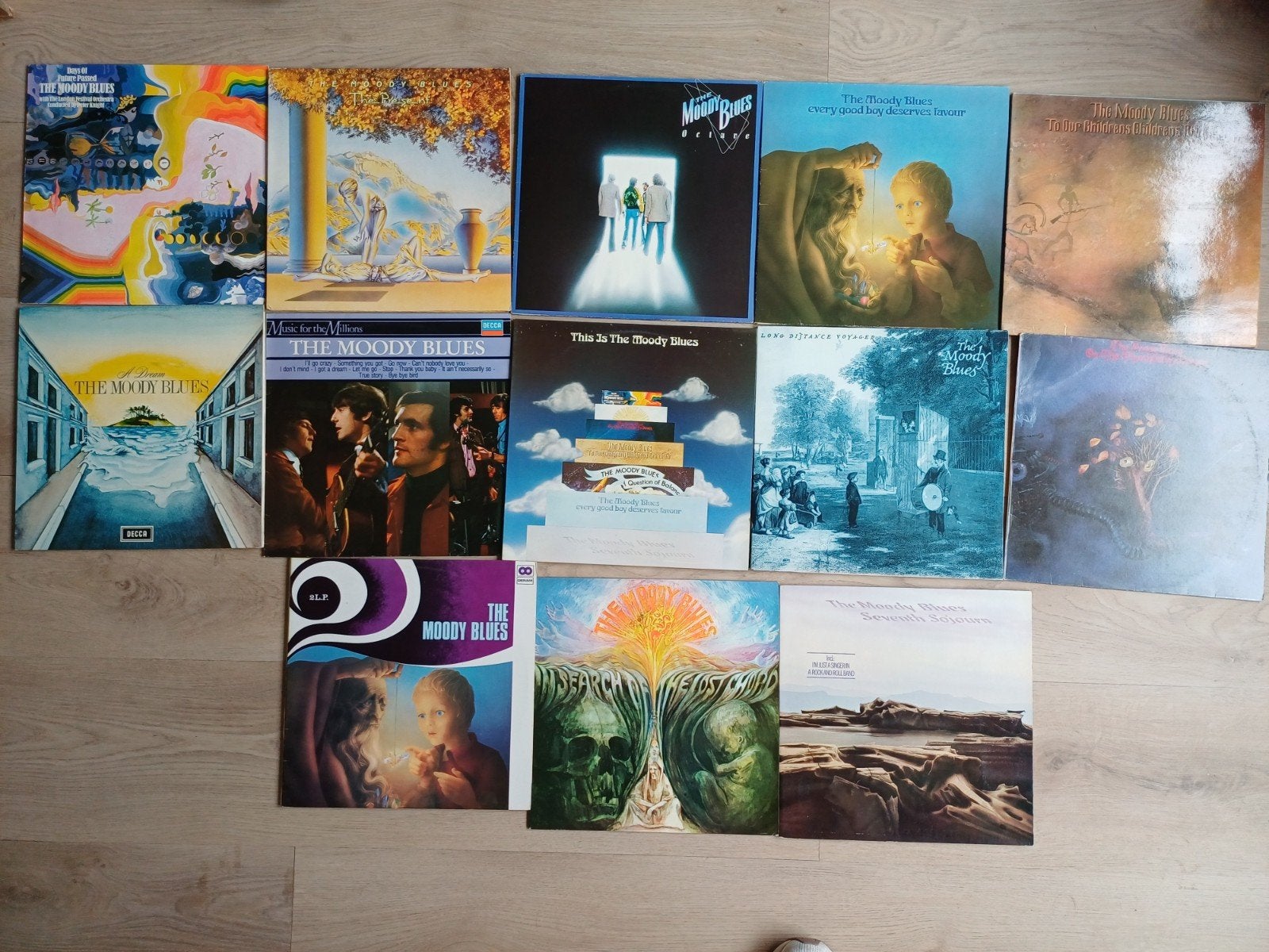 Grote collectie The Moody Blues LP's - Pop/Rock Vinyl, LP, Gebruikt, Pop, Ophalen of Verzenden