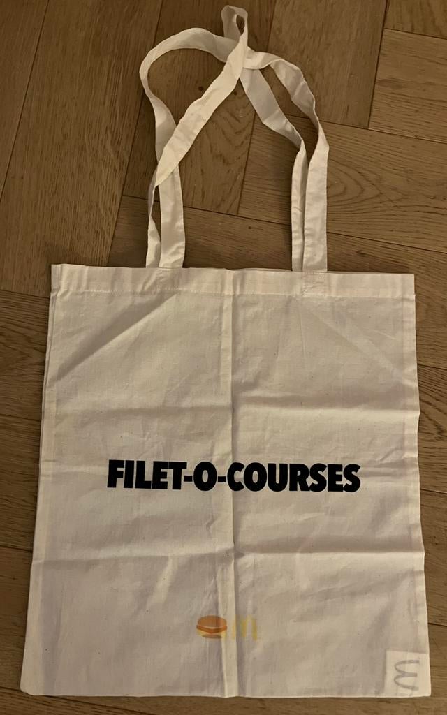 McDonald’s schoudertas linnen Filet-o-fish Filet-o-courses, Minder dan 40 cm, Minder dan 35 cm, Zo goed als nieuw, Minder dan 20 cm