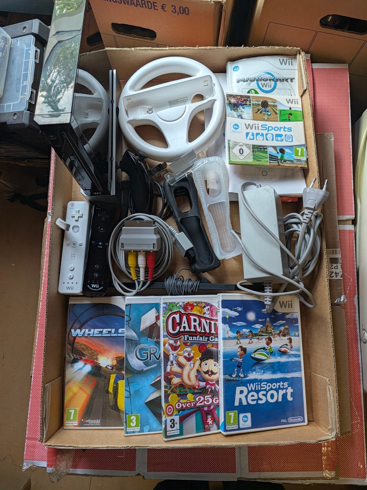 Complete Nintendo Wii bundel met games en accessoires, Ophalen of Verzenden, Gebruikt, Met 2 controllers, Met games