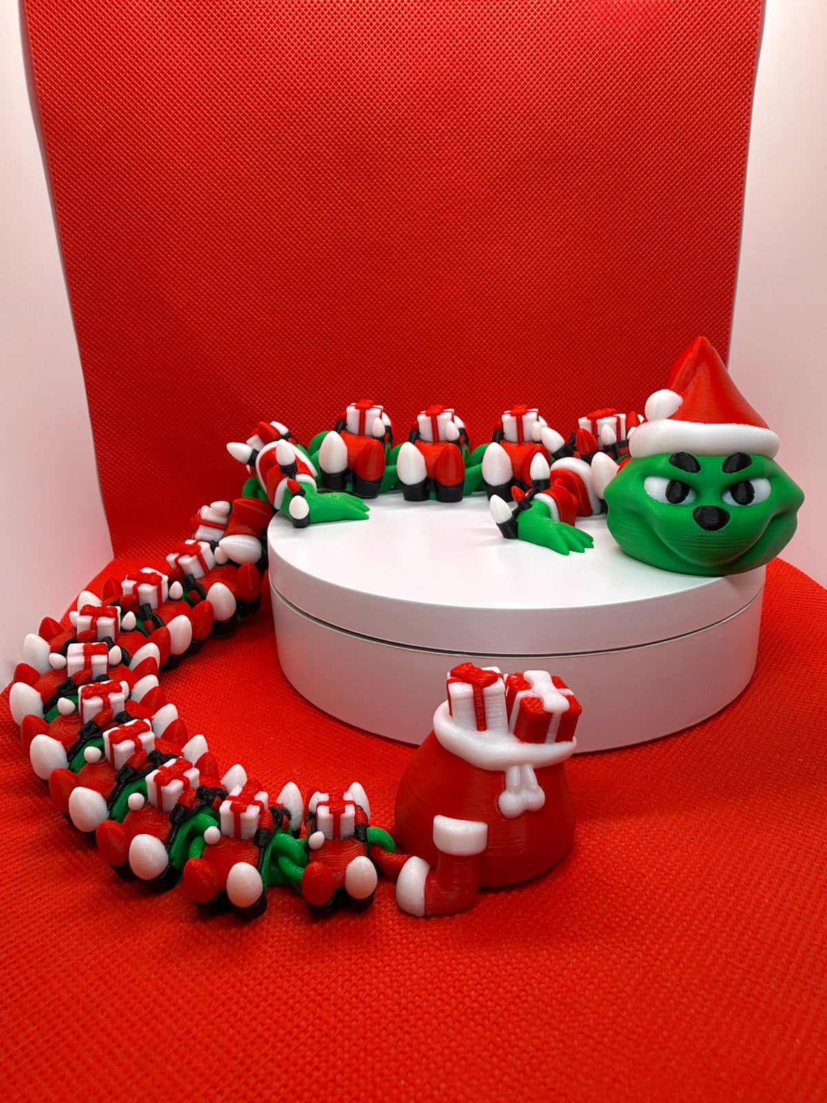 Beweegbare Grinch-draak 45 cm (3D-geprint), Verzenden, Nieuw