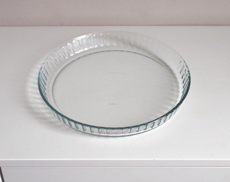 Pyrex, France ‘Bake & Enjoy’ glazen flan/cakevorm, Ophalen of Verzenden, Gebruikt, Glas