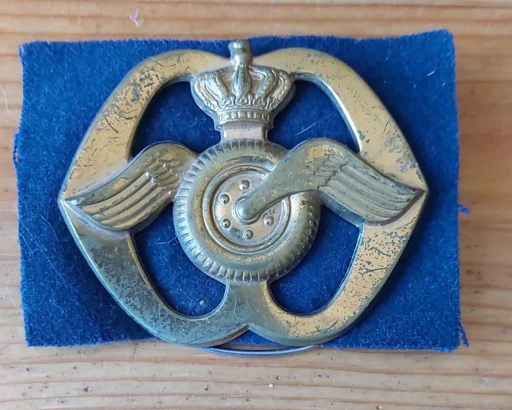 Baretembleem Aan- en Afvoertroepen, Verzamelen, Ophalen of Verzenden, Landmacht, Nederland, Embleem of Badge