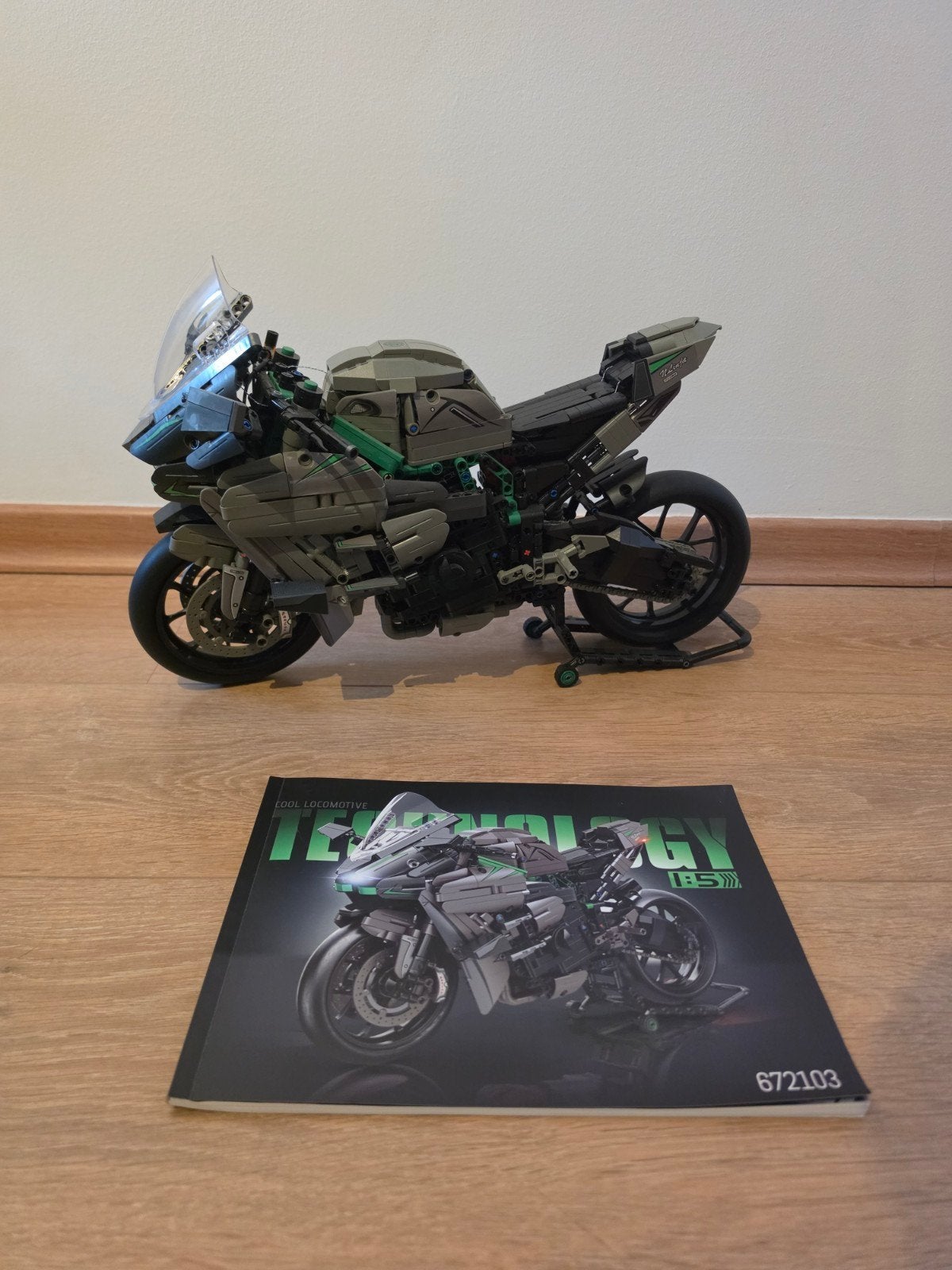 Kawasaki H2R Bouwpakket - Technic Motorfiets Model, Ophalen of Verzenden, Zo goed als nieuw, Overige merken