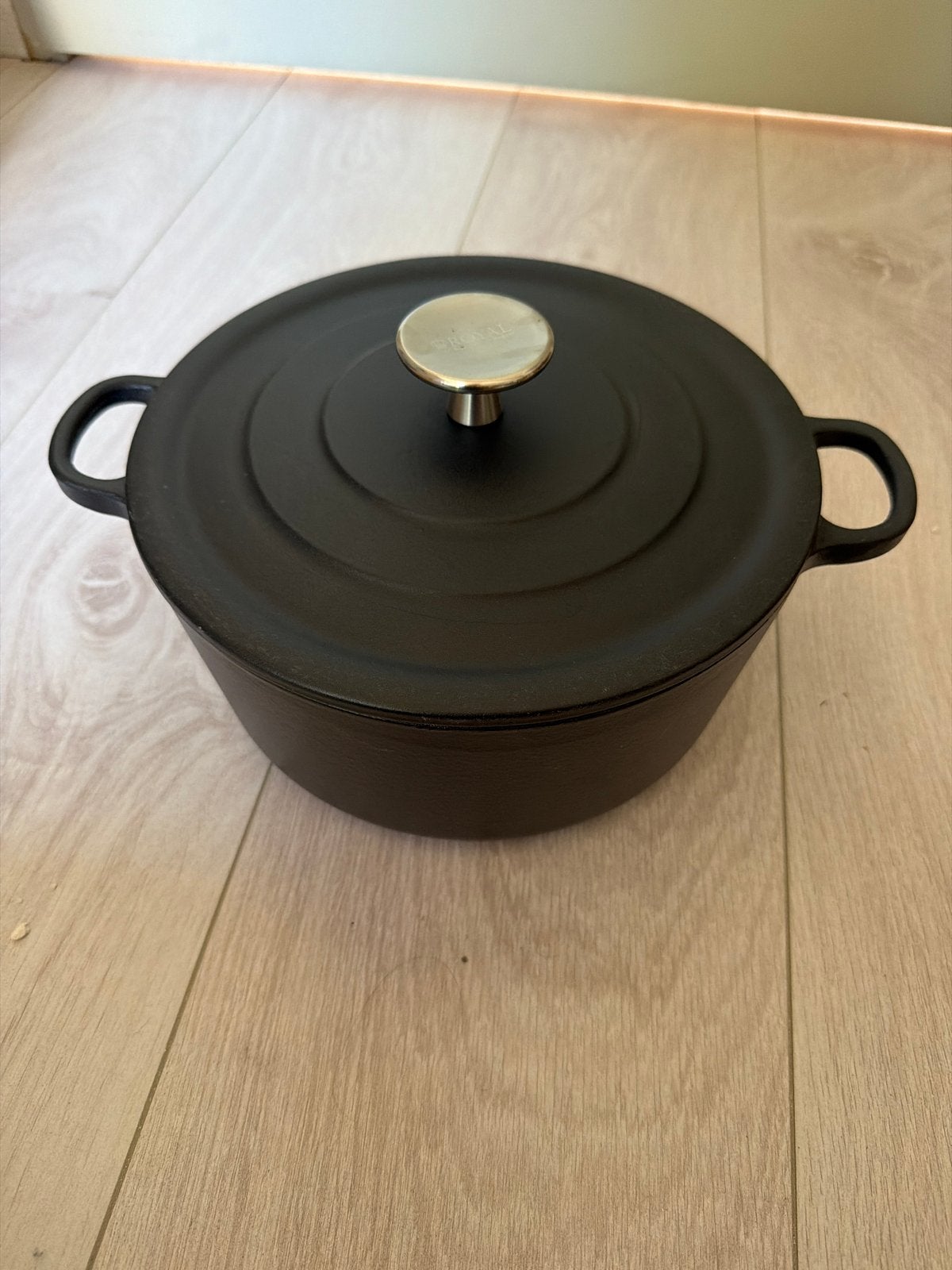 Royal van Kempen & Begeer gietijzeren braadpan, Ophalen, Met deksel, Zo goed als nieuw, Overige merken