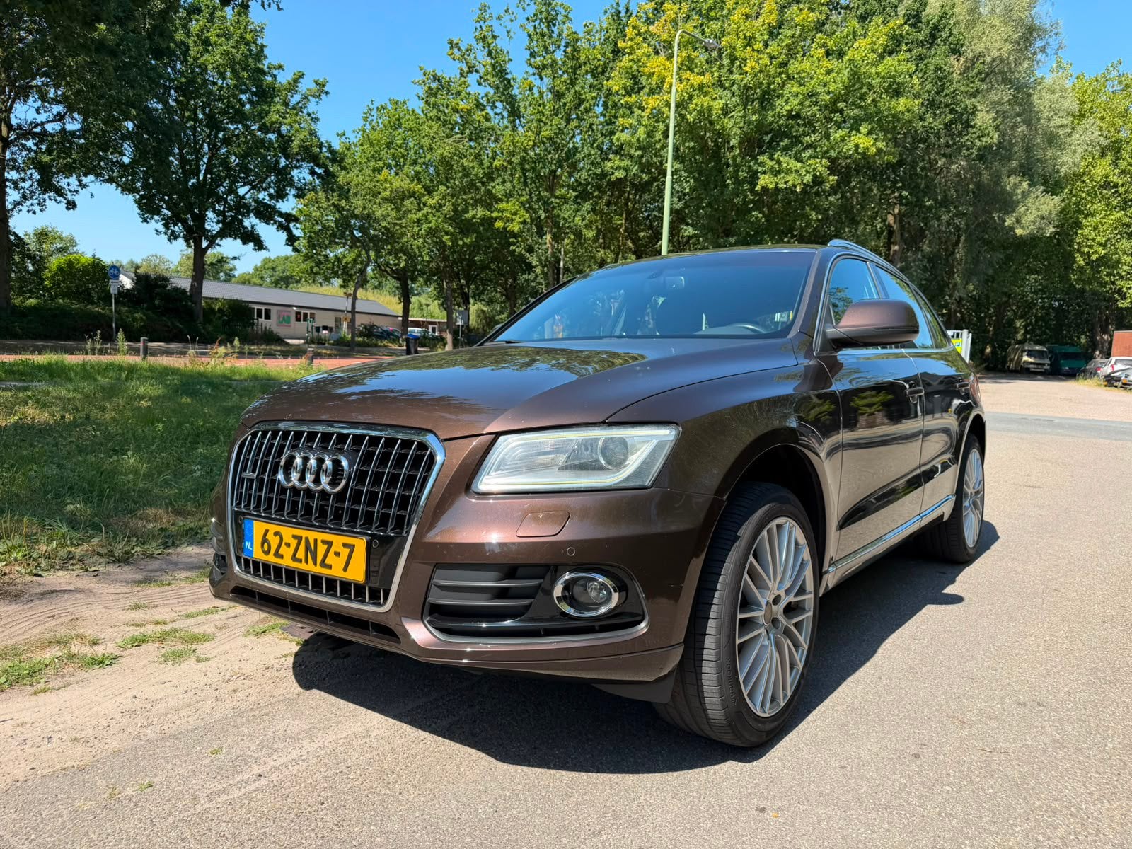 Audi Q5 2.0 Tfsi Quattro 165KW Tiptr 2013 Bruin trekhaak, Auto's, Audi, 1730 kg, Zwart, 4 cilinders, Origineel Nederlands