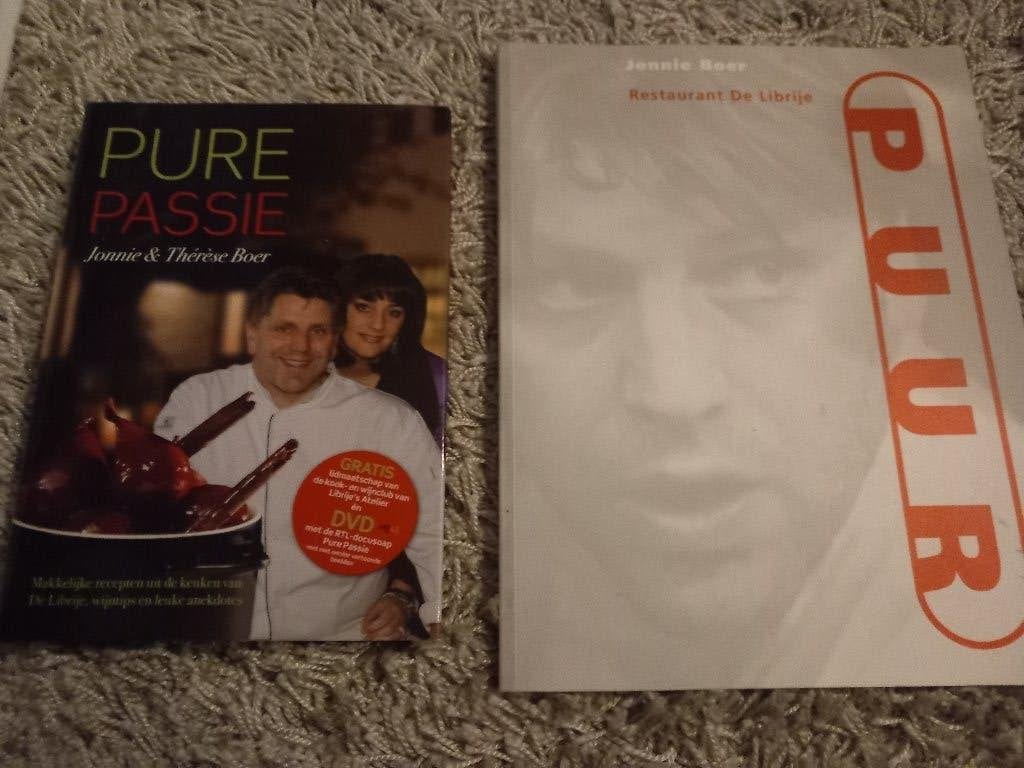 Kookboeken pure passie & puur jonnie en therese boer, Ophalen of Verzenden, Zo goed als nieuw, Jonnie Boer