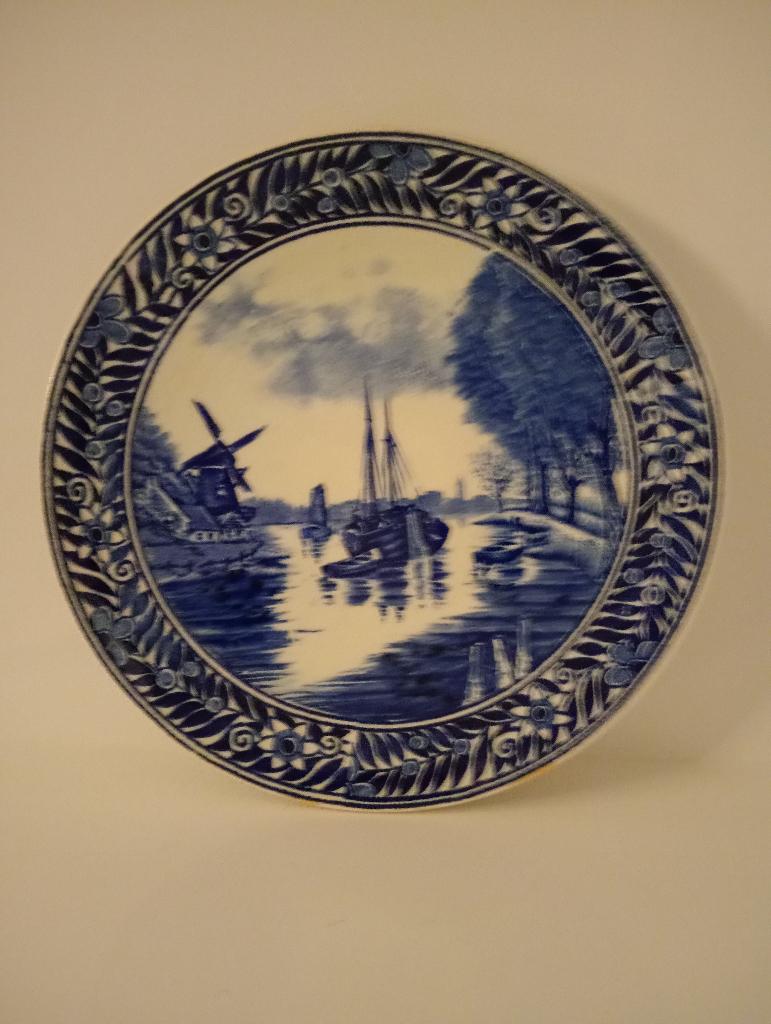 Delft Holland wandbordje 20cm doorsnee, Ophalen