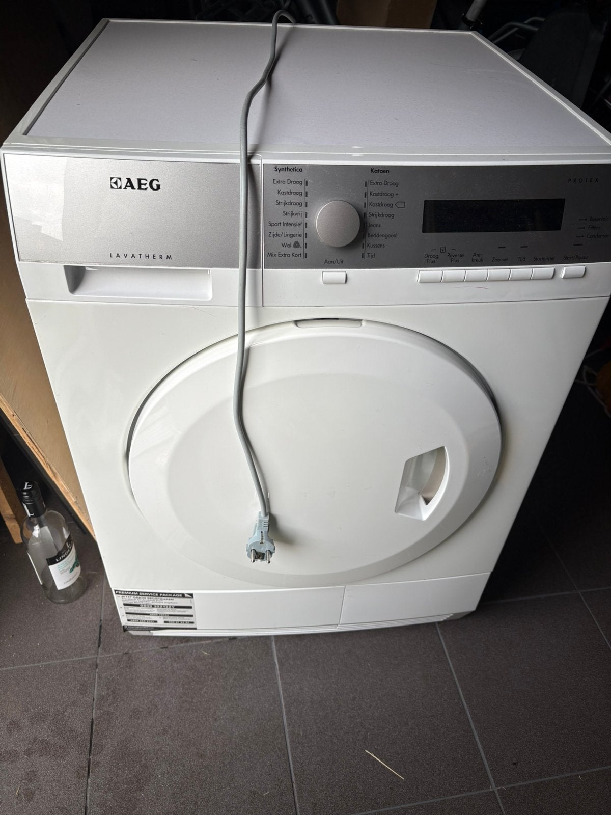 Condens droger AEG, Ophalen, 6 tot 8 kg, Gebruikt, 85 tot 90 cm