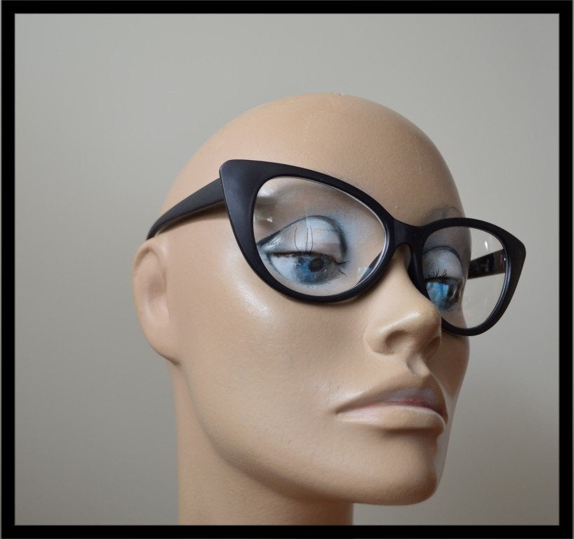 Cateye bril, fifties vintage look, zwart matzwart, Overige merken, Zwart, Nieuw, Ophalen of Verzenden