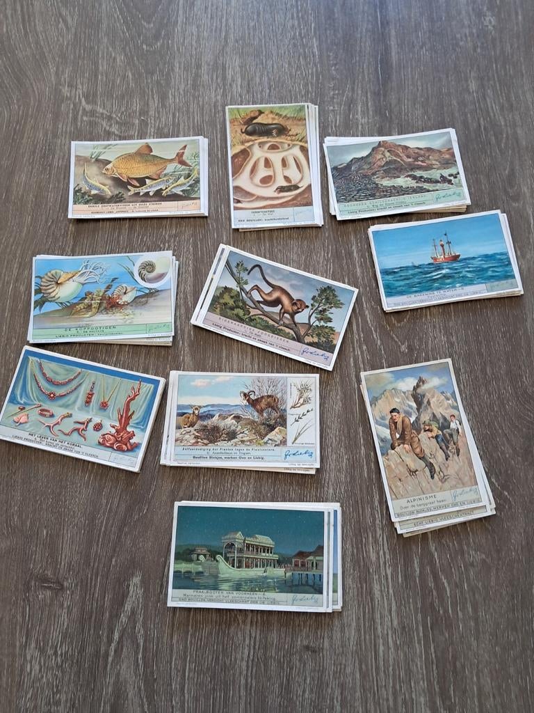 10 setjes Liebig prenten, Verzamelen, Ophalen of Verzenden, 1980 tot heden, Gebruikt