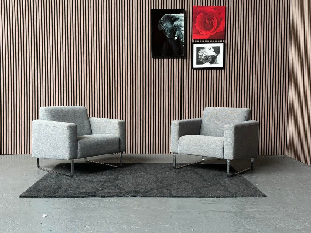 GRATIS LEVERING Montel Fauteuils Grijs 80x85 GEREINIGD