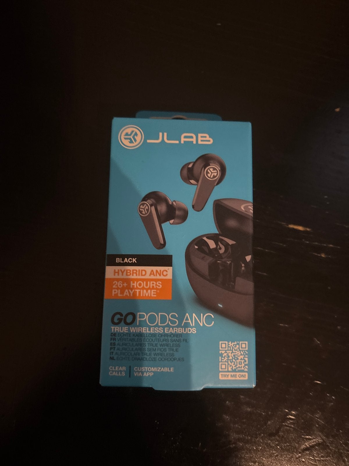 JLab GoPods ANC True Wireless Earbuds Zwart