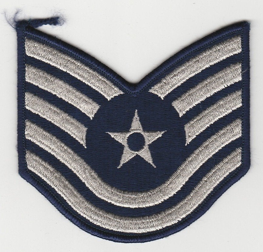 rang US Air Force (USAF) - Technical Sergeant, Ophalen of Verzenden, Luchtmacht, Amerika, Embleem of Badge