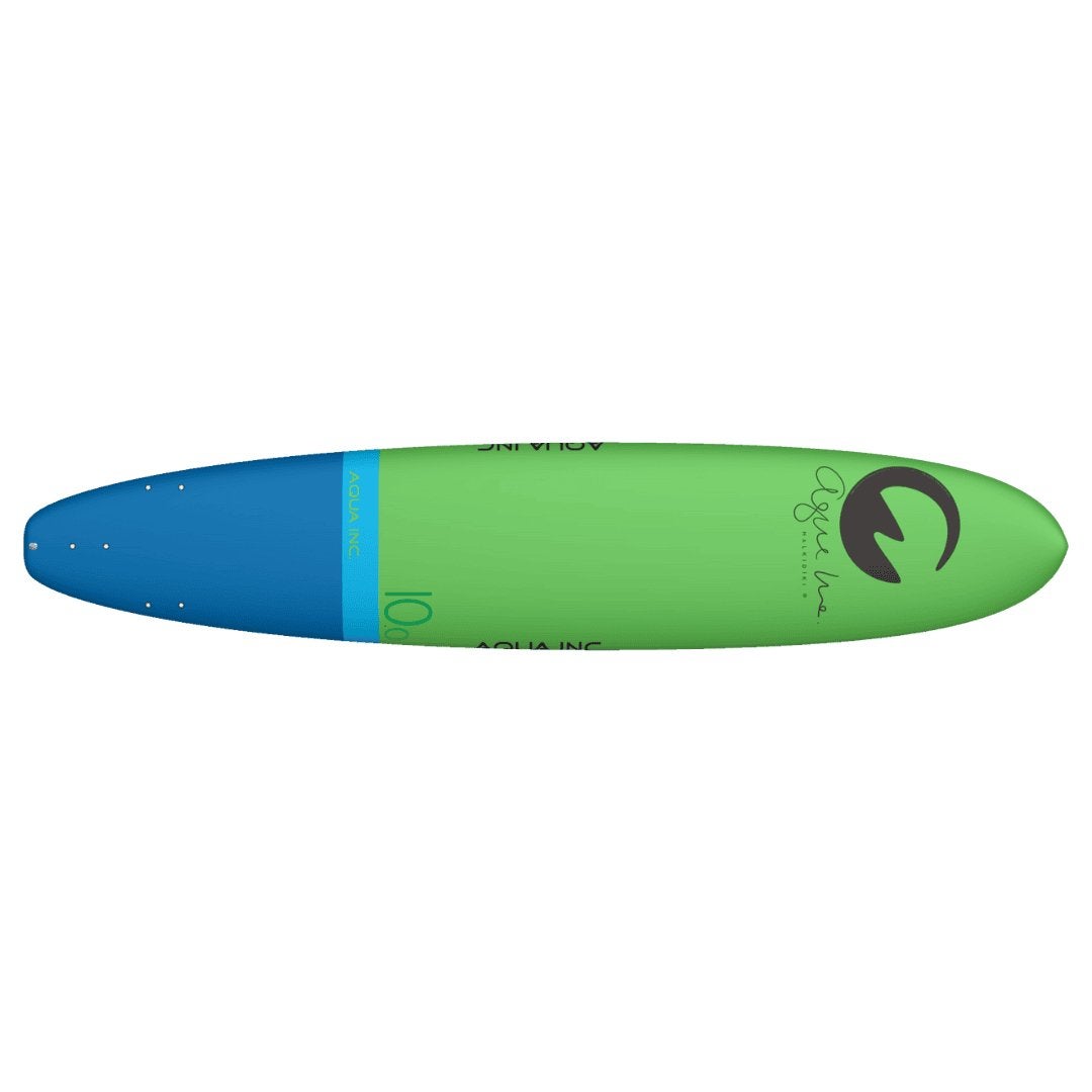 Aqua Inc. Arouna Softtop Surfboard 10’0″ x 24 1/8″ Groen EPS, Watersport en Boten, Golfsurfen, Longboard, Gebruikt, Met koord