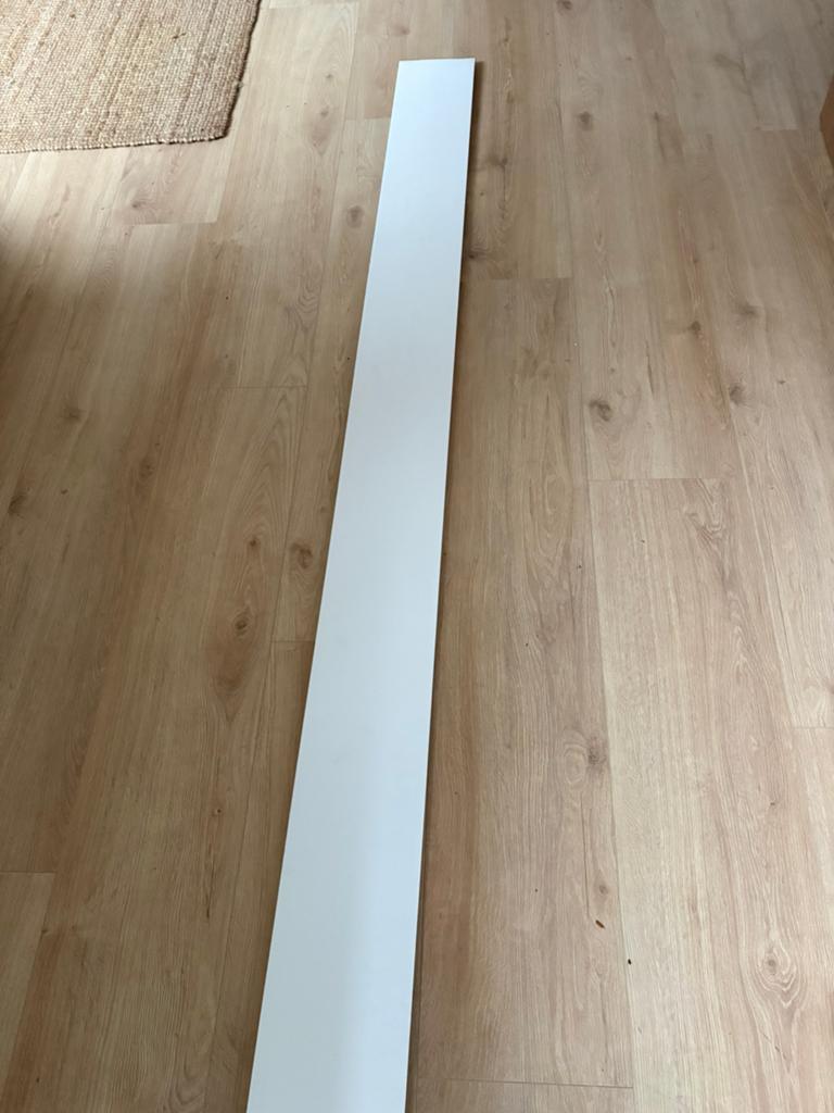 Witte keukenplint 4m, 18cm hoog met clips en hoekprofiel, Ophalen, Kunststof, Nieuw, 250 cm of meer