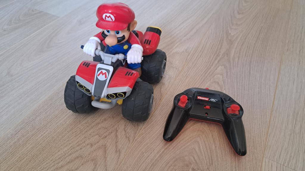 Carrera mario kart bestuurbare quad auto, Ophalen of Verzenden, Overige schalen, Auto offroad