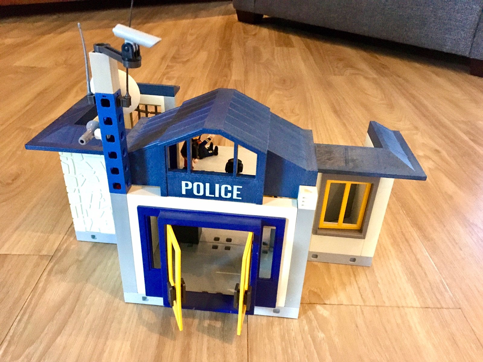 Leuke Playmobil politiebureau met diverse poppetjes & items, Ophalen of Verzenden, Gebruikt, Complete set, Gebouw