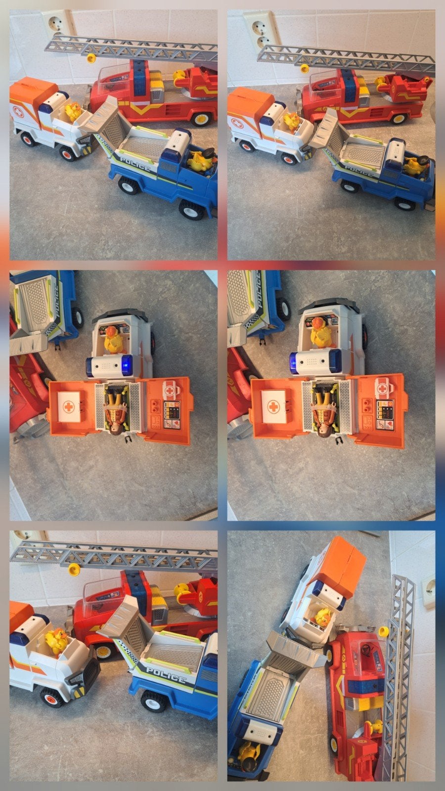 Playmobil Brandweerwagen, Politieauto & Ambulance, Ophalen of Verzenden, Gebruikt