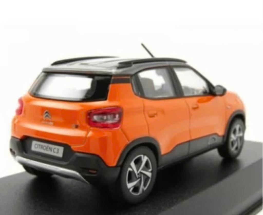 Citroen C3 Indian markt '21 ORANJE & grijs 1/43 NOREV 155222, Verzenden, Nieuw, Auto, Norev