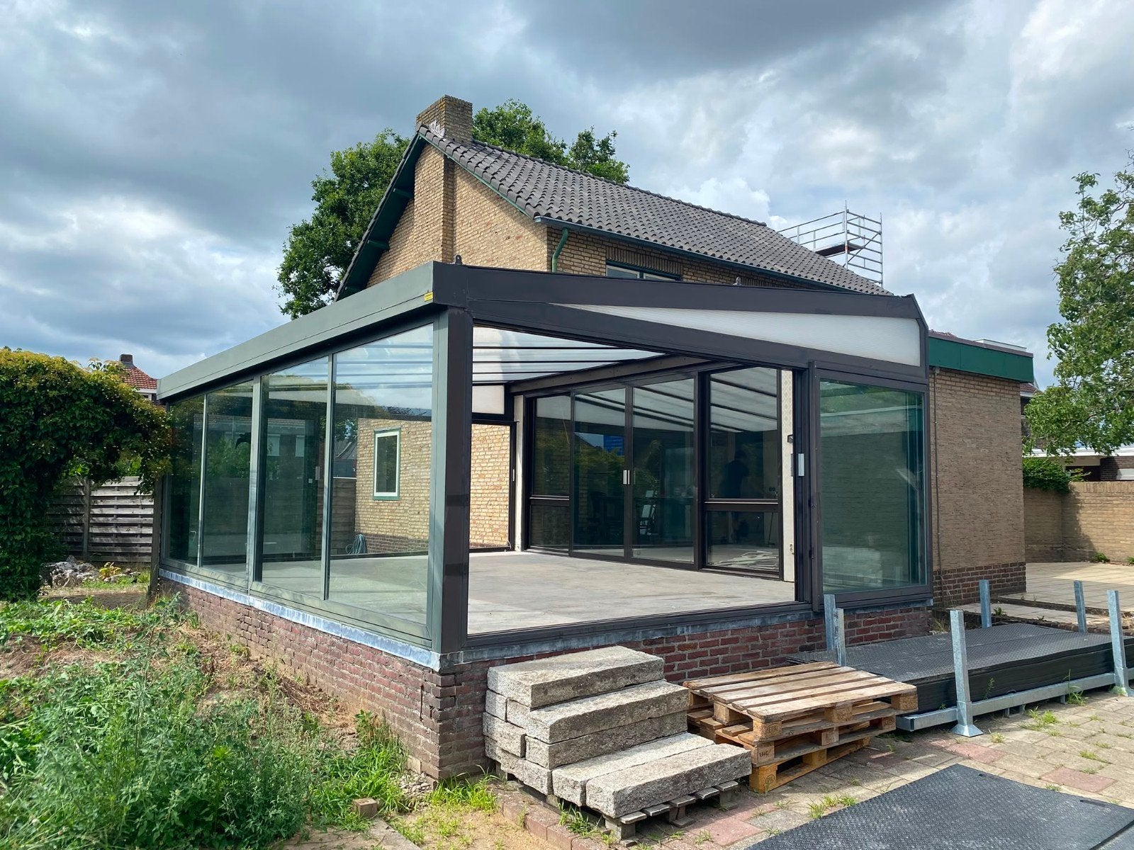 serre / overkapping 5x7 meter, Tuin en Terras, Overkappingen, Ophalen, Gebruikt, Serre