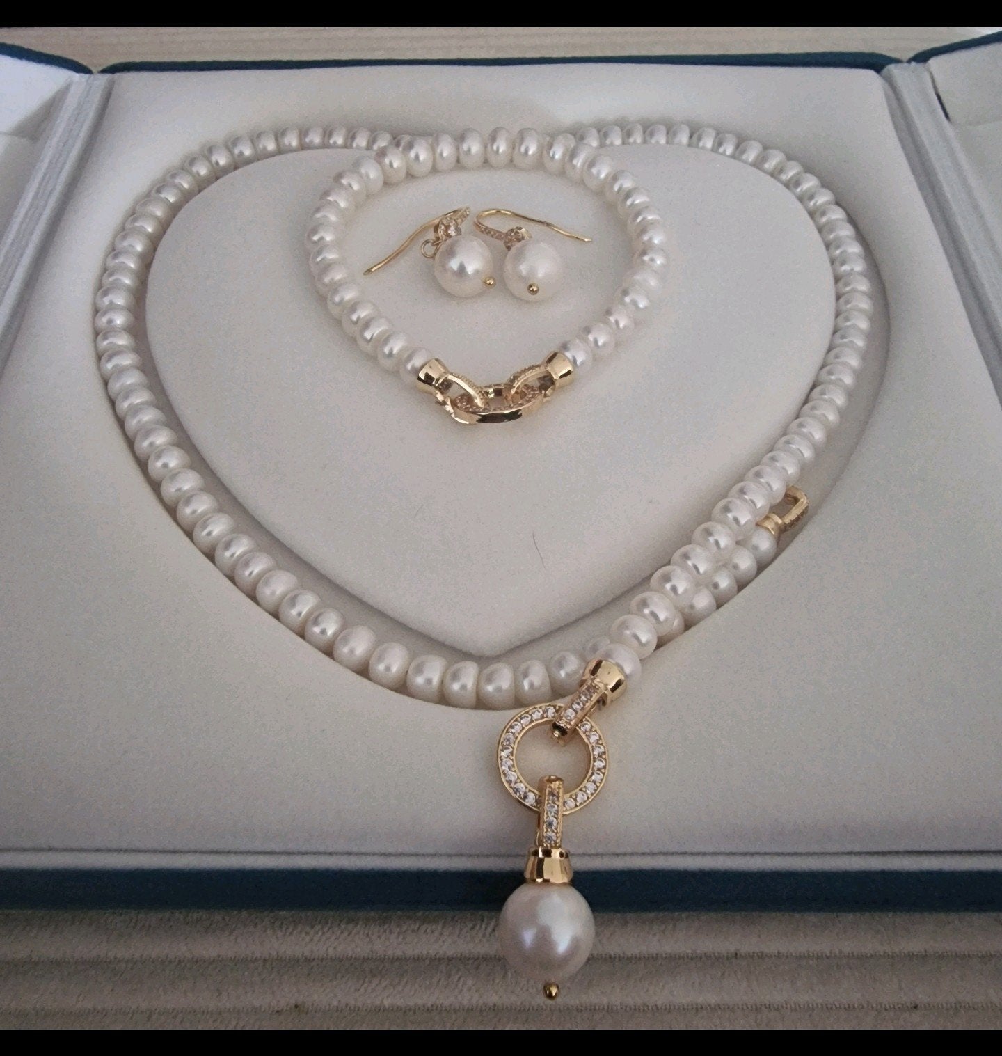 Echte parel sieraden set, Ophalen of Verzenden
