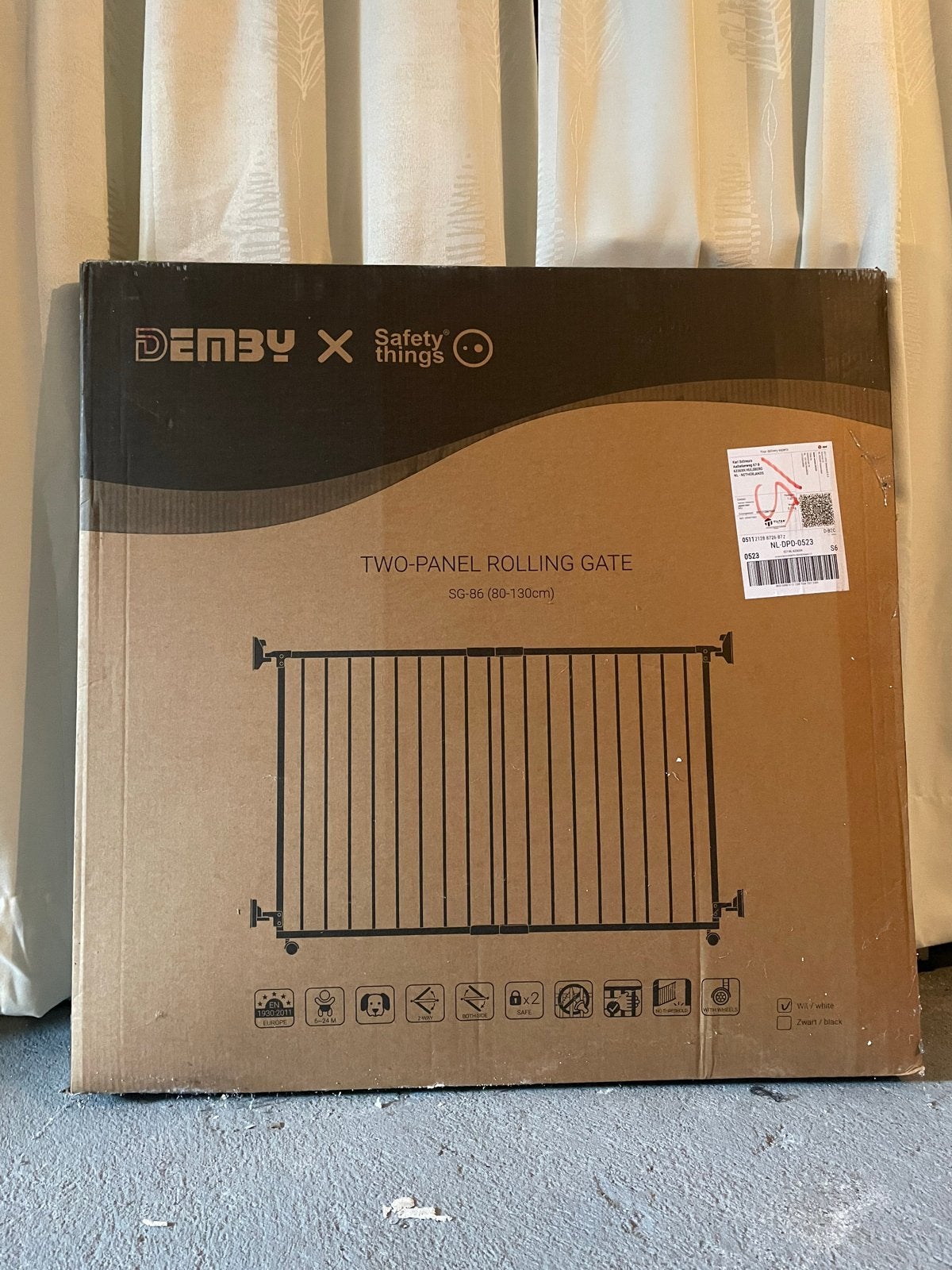 2x Demby Safety Things inschuifhekje (80-130cm) - Nieuw, Ophalen, Nieuw, Oprolhekje, 115 cm of meer