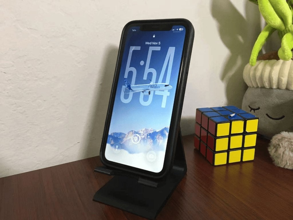 Minimalistische telefoonstandaard – Zwart, 3299bs, Fiets, Gravea, Verzenden