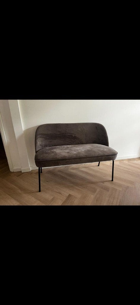 BePureHome Vogue Eetbank Woood velvet Khaki, Ophalen, Minder dan 75 cm, Tweepersoons, Zo goed als nieuw