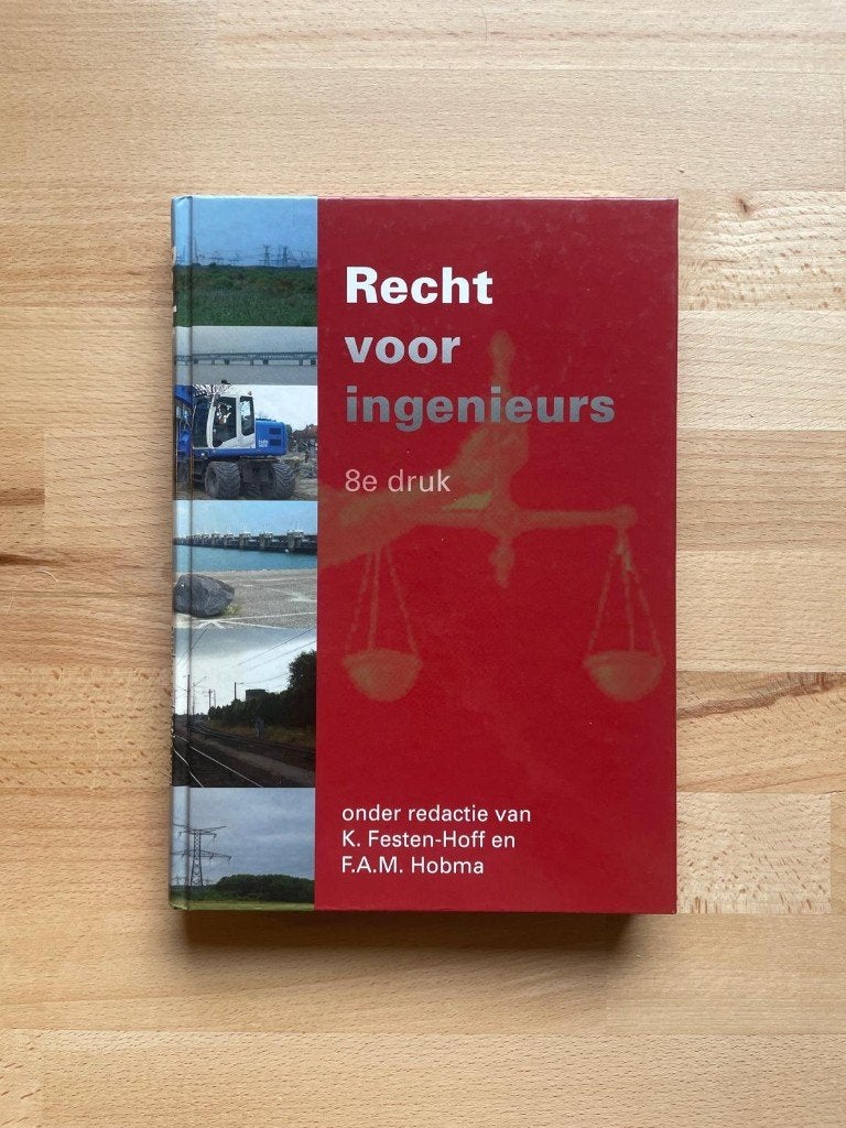 studieboek Recht voor Ingenieurs, 8e druk (hardcover), Ophalen, K. Festen-Hoff, Beta, WO
