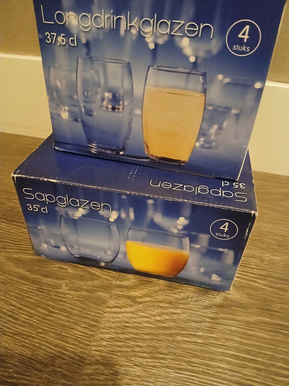 Longdrinkglazen&sapglazen zgan, Ophalen of Verzenden, Zo goed als nieuw