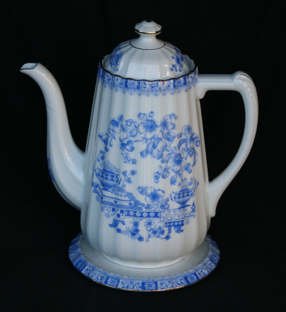 Kan en borden, porselein, Bav. China blau, Seltmann, Verzamelen, Ophalen of Verzenden, Gebruikt, Porselein, Overige typen