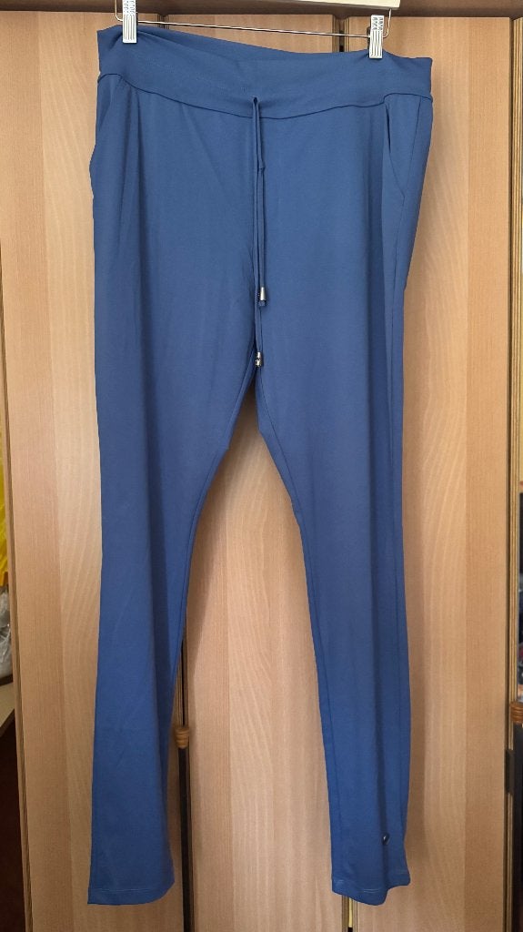 Blauwe travelstof broek My Pashion, Kleding | Dames, Blauw, Maat 46/48 (XL) of groter, Ophalen of Verzenden, Zo goed als nieuw