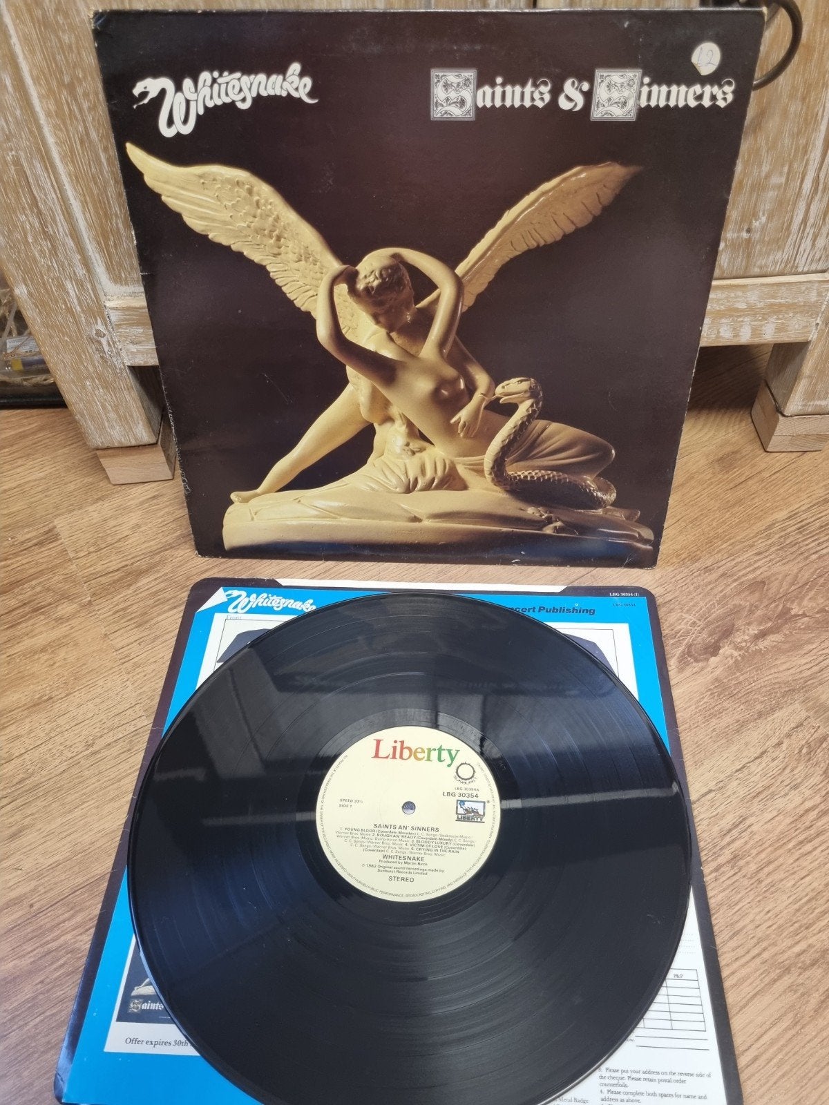 Lp Whitesnake – Saints & Sinners, Ophalen of Verzenden, Zo goed als nieuw