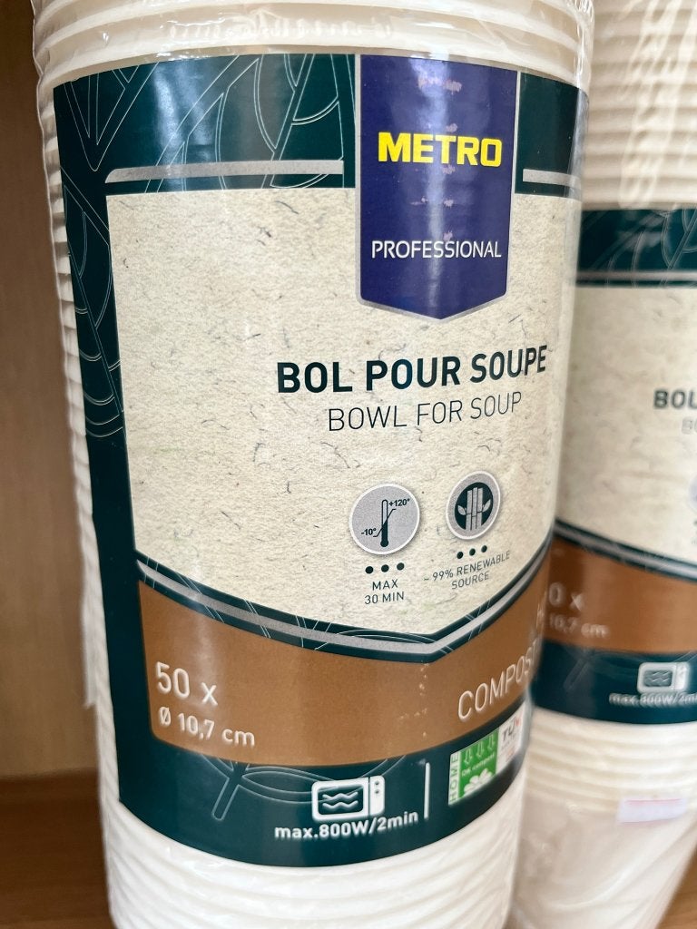 Wegwerp soepkommen (100 stuks), Overige materialen, Nieuw, Ophalen of Verzenden, Kom(men)