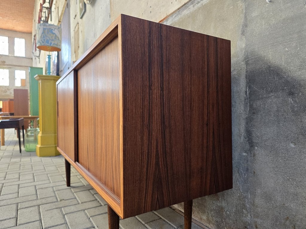 Deens Design Lowboard Palissander | Vintage Dressoir Kast 3, Huis en Inrichting, Kasten | Dressoirs, Gebruikt, Grenenhout, Ophalen of Verzenden