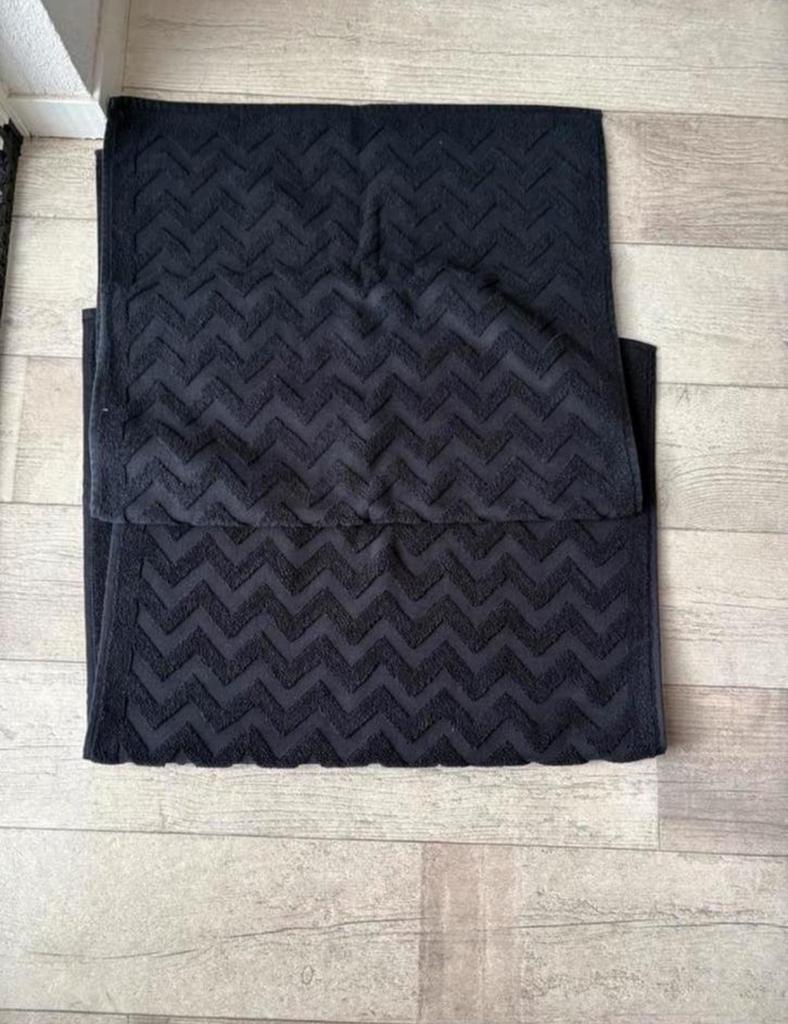 Badmat, 2stuks, Ophalen of Verzenden, Nieuw, Zwart, Badmat