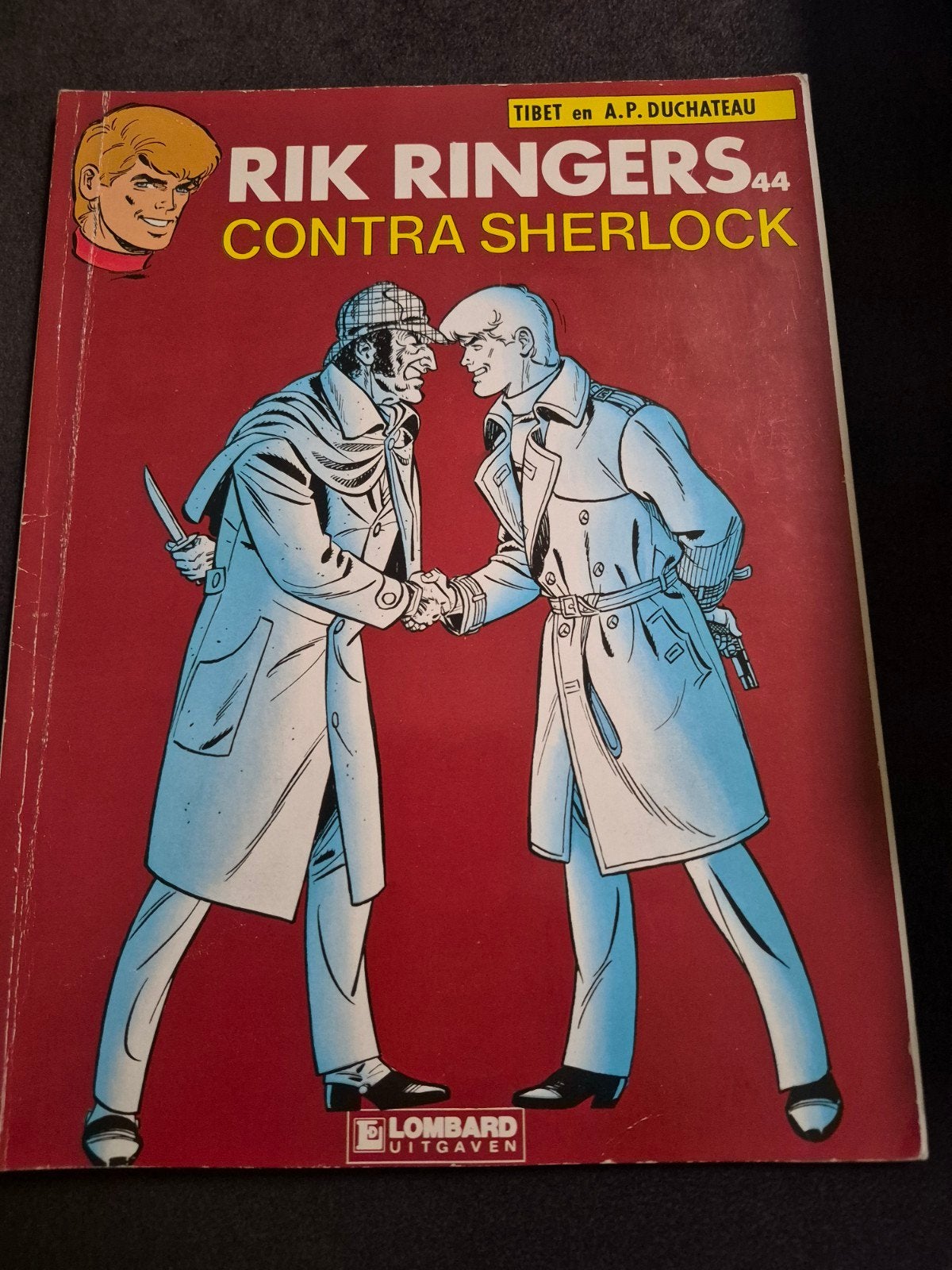 Rik Ringers 44: Contra Sherlock - 1e druk 1987, Eén stripboek, Ophalen of Verzenden, Zo goed als nieuw