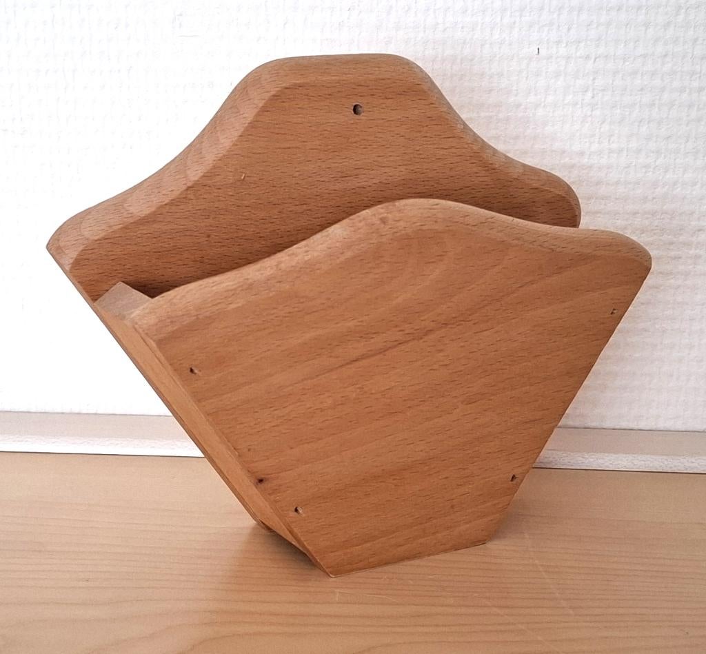 retro koffiefilterzakjes houder hout (z.g.a.n.), Verzamelen, Retro, Ophalen of Verzenden, Huis en Inrichting