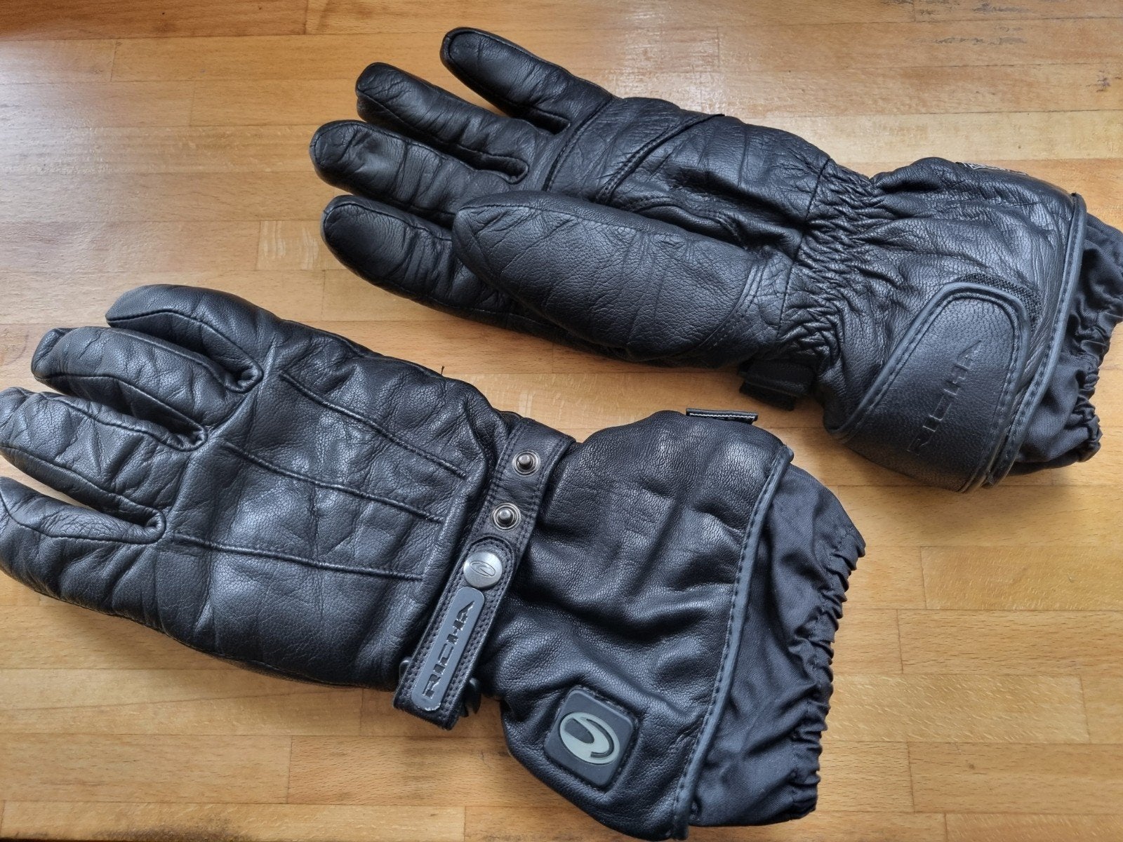 Richa motorhandschoenen - Zwart leer, Heren, Ophalen of Verzenden, Richa, Handschoenen