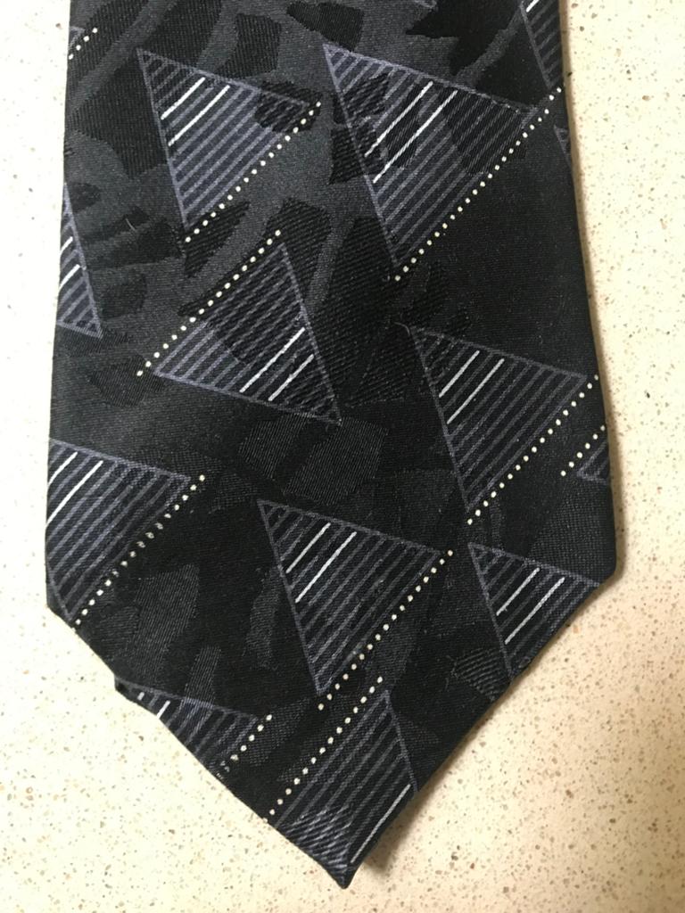 Stropdas Galizia 100 % zijde., Kleding | Heren, Stropdassen, Ophalen of Verzenden, Zo goed als nieuw, Zwart, Met patroon