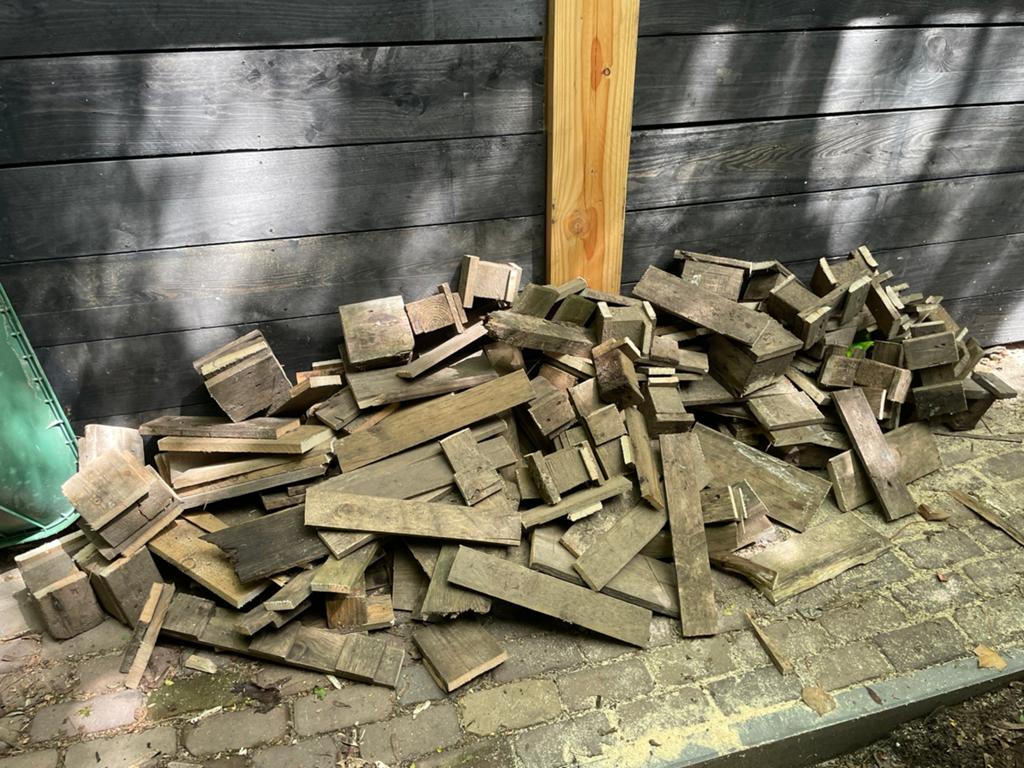 Brandhout - oude pallets, Minder dan 3 m³, Ophalen