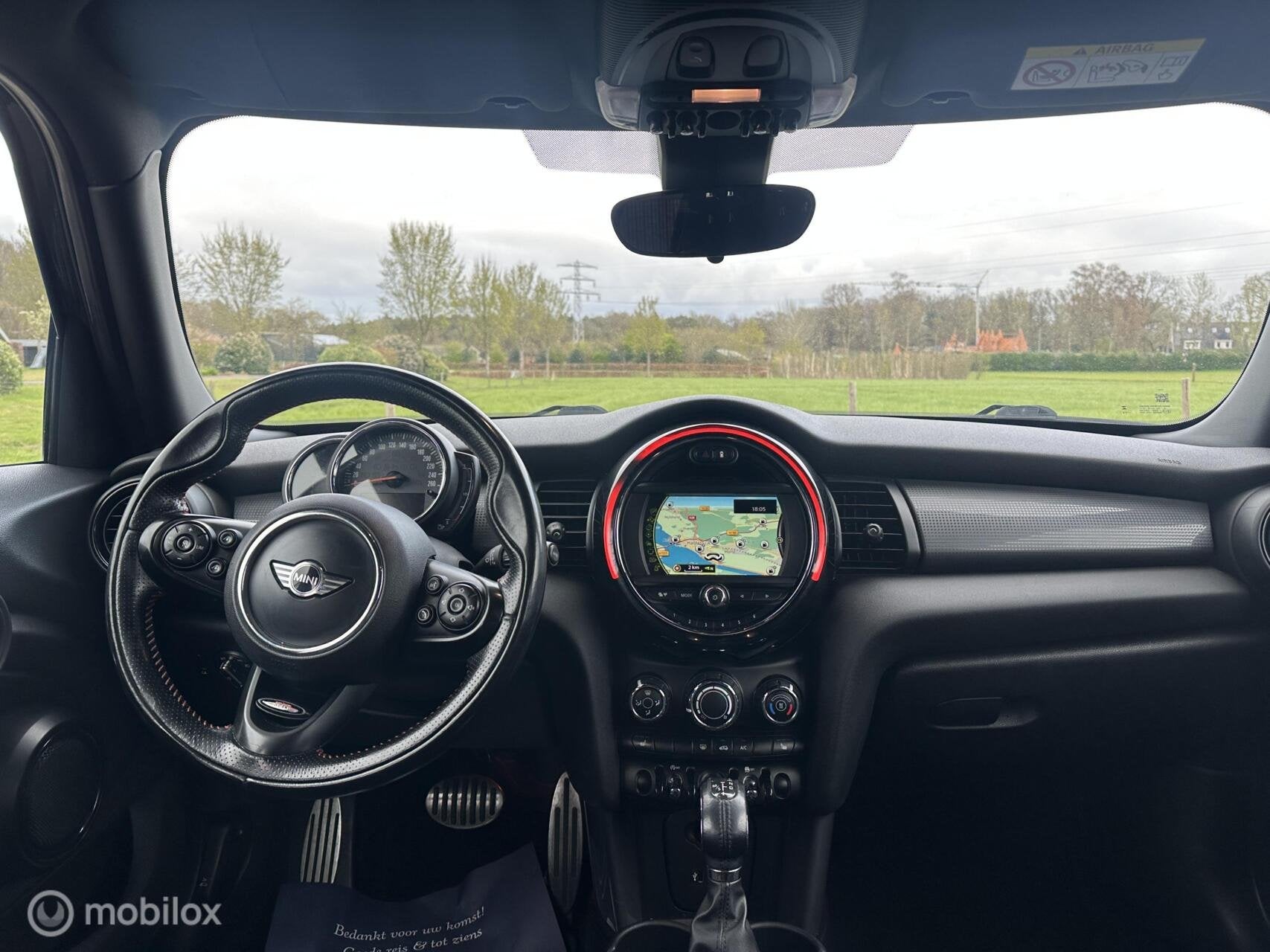 Mini Cooper 1.5 John Cooper Works Automaat Navi ACC LED✅, 136 pk, Gebruikt, Zwart, Met garantie (alle)
