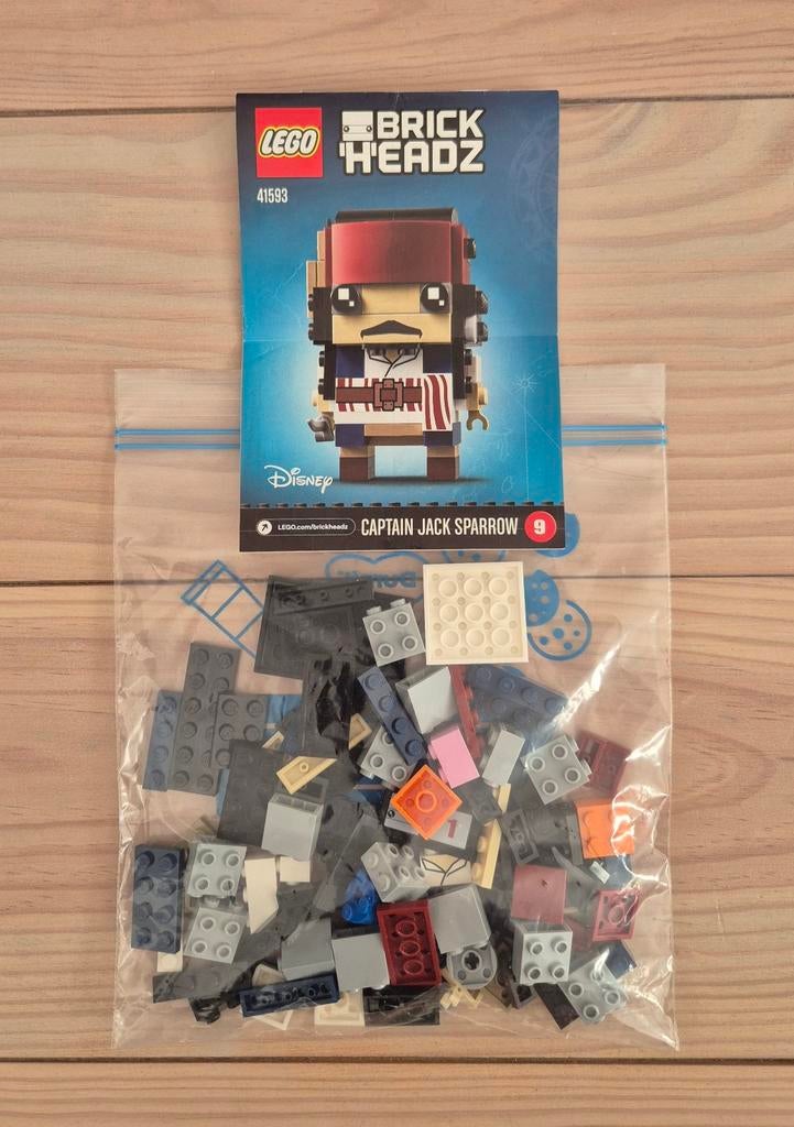 Lego brickheadz captain Jack Sparrow 41593, Kinderen en Baby's, Speelgoed | Duplo en Lego, Ophalen of Verzenden, Gebruikt, Complete set