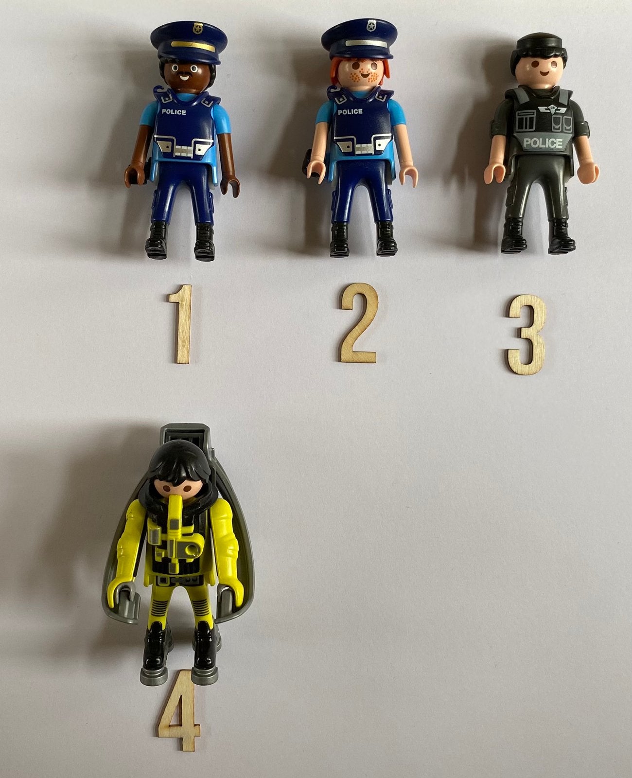 Playmobil figuren mannen politie astronaut, Kinderen en Baby's, Ophalen of Verzenden, Gebruikt, Losse onderdelen, Figuren