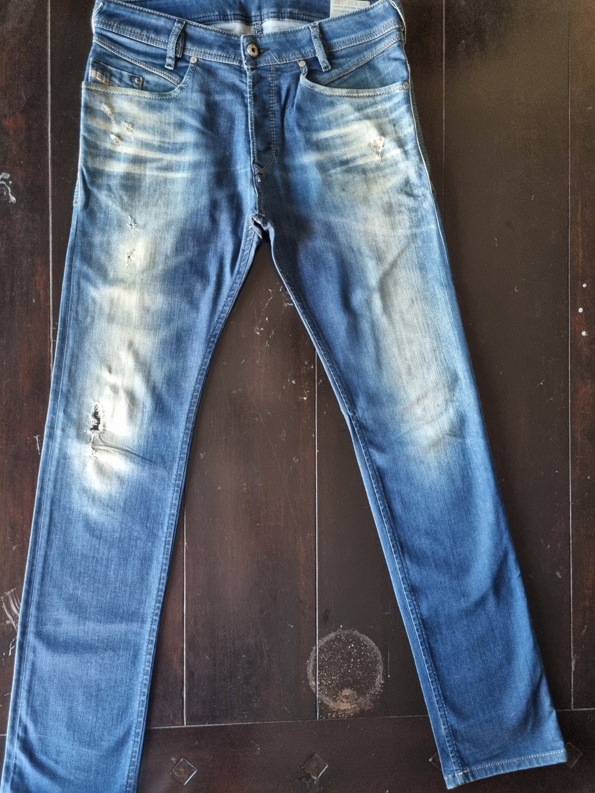 ZGAN CLASSIC DIESEL IAKOP SLIM TAPERED STRETCH DESTROY29/32, Kleding | Heren, Spijkerbroeken en Jeans, Ophalen of Verzenden, Zo goed als nieuw