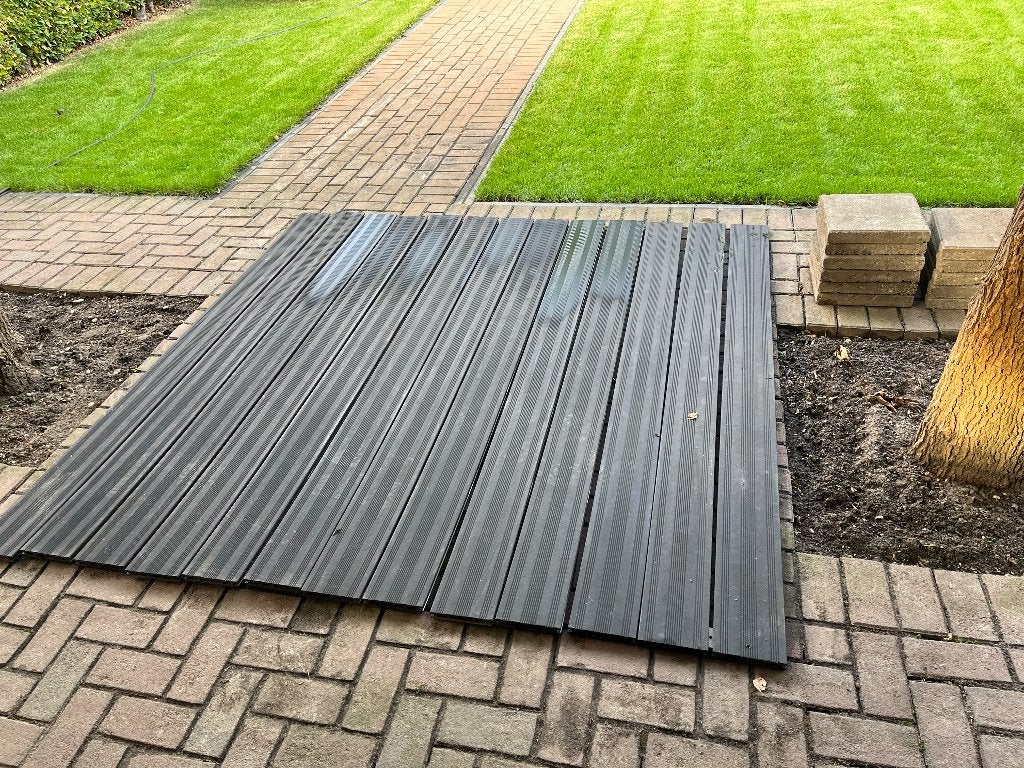 Composiet houten vlonderplanken, Ophalen of Verzenden, Gebruikt, Composiet