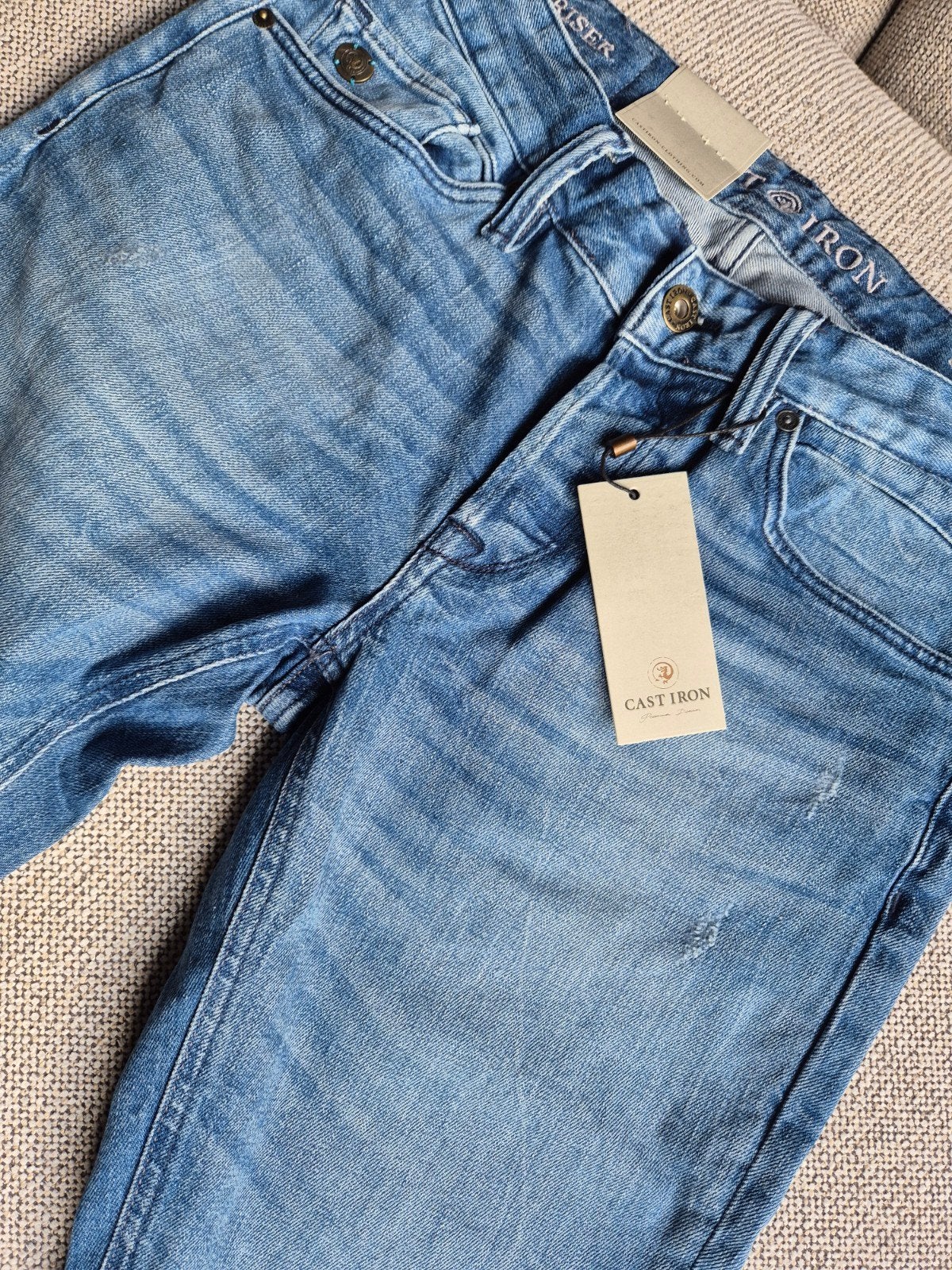Cast Iron jeans spijkerbroek Riser Slimfit Nieuw maat 30/34, Blauw, ., Nieuw, W32 (confectie 46) of kleiner