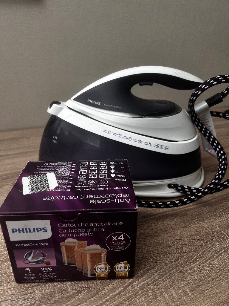 Strijkijzer gratis, bijbehorende kalk cardridges te koop, Ophalen, Gebruikt, Strijkijzer met snoer