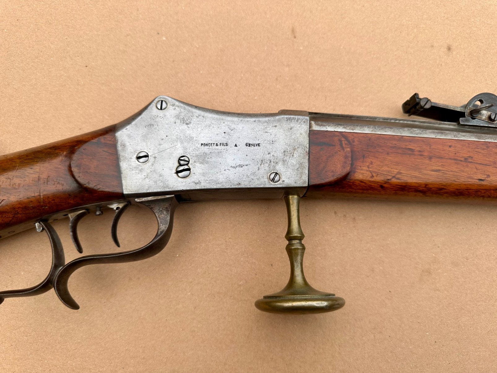 Zwitser Geneve target geweer 10.4mm, Antiek en Kunst, Ophalen of Verzenden